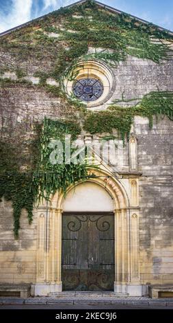 Chapelle des Pénitents a Saint Marcel sur Aude. Foto Stock