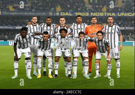 Verona, Italia. 10th Nov 2022. Juventus FC durante Hellas Verona FC vs Juventus FC, calcio italiano Serie A match in Verona, Italia, novembre 10 2022 Credit: Independent Photo Agency/Alamy Live News Foto Stock