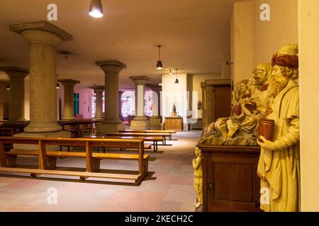 Città di Lussemburgo (Lëtzebuerg / Lussemburgo), cripta nella Cattedrale di Notre-Dame, Tomba di Giovanni di Boemia (a destra) nel centro storico, Lussemburgo Foto Stock