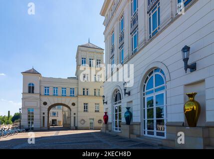 Città di Lussemburgo (Lëtzebuerg / Lussemburgo), Cité judicaire, Plateau St. Esprit (zona giudiziaria, Plateau St. Esprit) nel centro storico, Lussemburgo Foto Stock