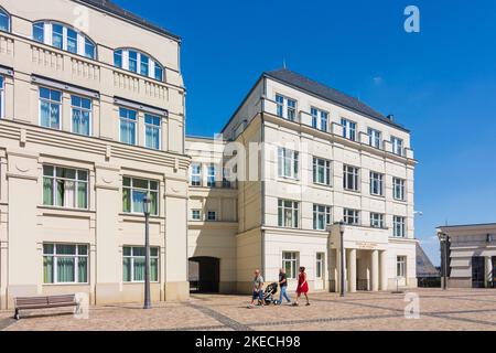 Città di Lussemburgo (Lëtzebuerg / Lussemburgo), Cité judicaire, Plateau St. Esprit (zona giudiziaria, Plateau St. Esprit) nel centro storico, Lussemburgo Foto Stock