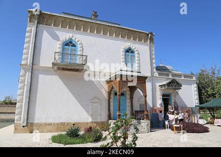 Harem, Sitorai Mokhi Khosa (Palazzo delle Stelle della Luna) - l'ultimo Palazzo Estivo di Emir, Bukhara, Provincia di Bukhara, Uzbekistan, Asia Centrale Foto Stock