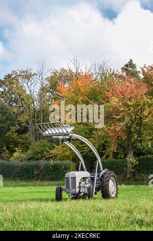 Otzberg, Hesse, Germania, trattore Massey-Ferguson TEF 20. Cilindrata 2092 cc, 27 cv. Anno di fabbricazione 1956 Foto Stock