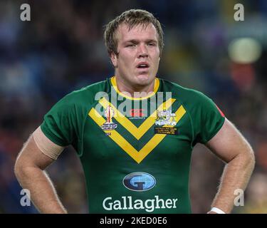 Leeds, Regno Unito. 11th Nov 2022. Jake Trbojevic of Australia durante la partita di semifinale della Coppa del mondo di Rugby League 2021 Australia vs Nuova Zelanda a Elland Road, Leeds, Regno Unito, 11th novembre 2022 (Foto di Mark Cosgrove/News Images) a Leeds, Regno Unito il 11/11/2022. (Foto di Mark Cosgrove/News Images/Sipa USA) Credit: Sipa USA/Alamy Live News Foto Stock