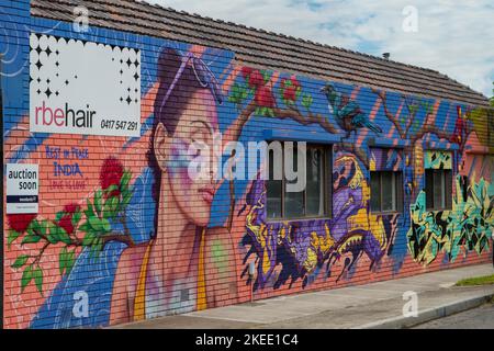 Street Art, Northcote, Melbourne, Victoria, Australia Foto Stock