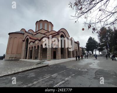 monastero di panagia sumela in veria, imathia, macedonia, grecia Foto Stock