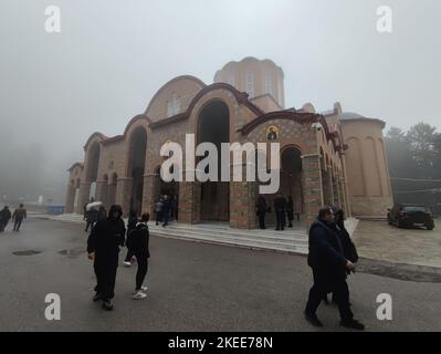 monastero di panagia sumela in veria, imathia, macedonia, grecia Foto Stock