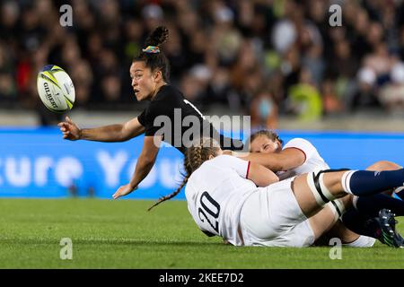 Theresa Fitzpatrick della Nuova Zelanda durante la finale di Coppa del mondo di rugby femminile all'Eden Park di Auckland, Nuova Zelanda. Data immagine: Sabato 12 novembre 2022. Foto Stock