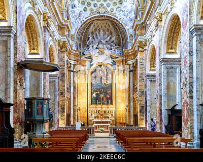 Roma Lazio Italia. La Chiesa di San Luigi dei francesi è una chiesa cattolica romana Foto Stock