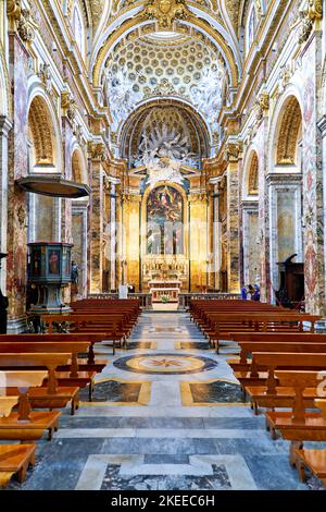 Roma Lazio Italia. La Chiesa di San Luigi dei francesi è una chiesa cattolica romana Foto Stock