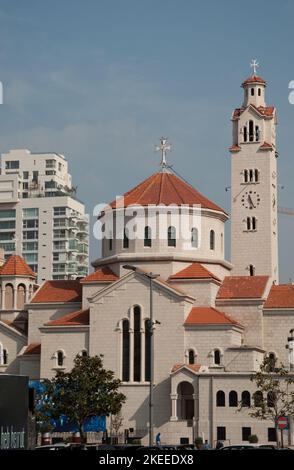 Cattedrale di Sant'Elia e San Gregorio Illuminatore (Chiesa Cattolica Armena), Beirut, Libano, Medio Oriente Foto Stock