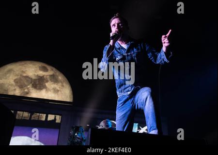 Fotografie dei Kaiser Chiefs che si esibiscono all'OVO Hydro di Glasgow il 11th novembre 2022 Foto Stock