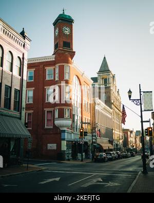 Architettura storica nel centro di Staunton, Virginia Foto Stock