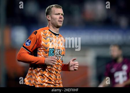 VOLENDAM - Henk Veerman del FC Volendam durante la partita olandese di Eredivie tra FC Volendam e FC Utrecht allo stadio di Kras il 12 novembre 2022 a Volendam, Paesi Bassi. ANP JEROEN PUTMANS Foto Stock