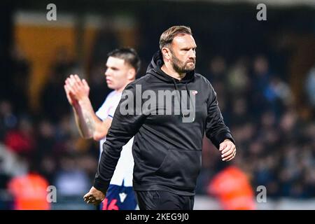 Cambridge sabato 12th novembre 2022. Durante la partita della Sky Bet League 1 tra Cambridge United e Bolton Wanderers al R Costings Abbey Stadium di Cambridge sabato 12th novembre 2022. Credit: MI News & Sport /Alamy Live News Foto Stock