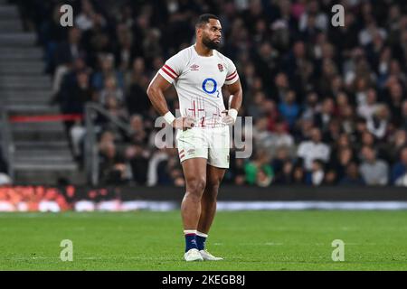 Joe Cokanasiga di Inghilterra durante l'autunno internazionale partita Inghilterra vs Giappone al Twickenham Stadium, Twickenham, Regno Unito. 12th Nov 2022. (Foto di Craig Thomas/News Images) in, il 11/12/2022. (Foto di Craig Thomas/News Images/Sipa USA) Credit: Sipa USA/Alamy Live News Foto Stock