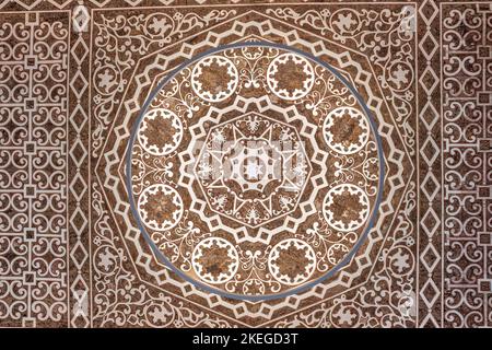 Sala da pranzo soffitto della contessa di Edla a pena Palace Park - Sintra, Portogallo Foto Stock