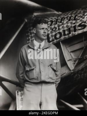 Charles Lindbergh e lo Spirito di San Luigi Foto Stock