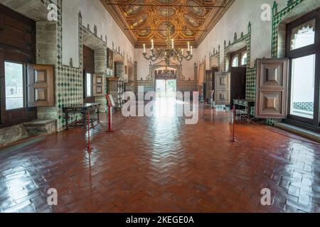 Swan Room al Palazzo Nazionale di Sintra - Sintra, Portogallo Foto Stock