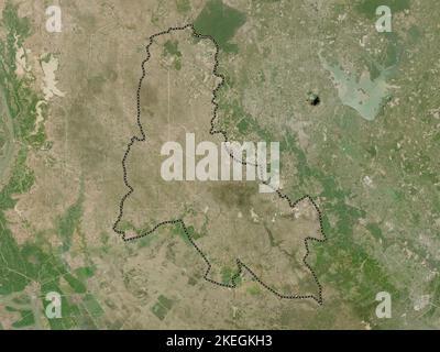 Svay Rieng, provincia di Cambogia. Mappa satellitare a bassa risoluzione Foto Stock