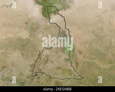 Extreme-Nord, regione del Camerun. Mappa satellitare a bassa risoluzione Foto Stock