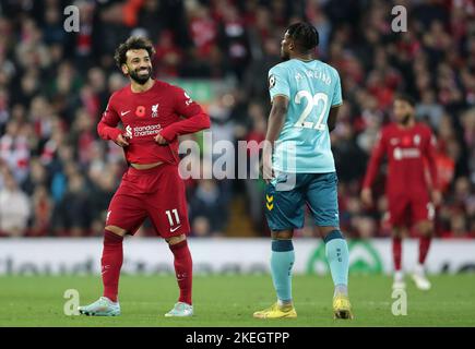 Anfield, Liverpool, Merseyside, Regno Unito. 12th Nov 2022. Premiership football, Liverpool contro Southampton; Credit: Action Plus Sports/Alamy Live News Foto Stock