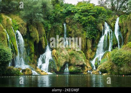 Cascate di Kravice in Bosnia-Erzegovina Foto Stock