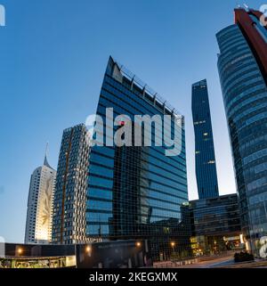 Donau a Vienna Foto Stock