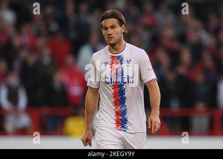 Nottingham, Regno Unito. Sabato 12th novembre 2022. Joachim Anderson di Crystal Palace durante la partita della Premier League tra Nottingham Forest e Crystal Palace al City Ground, (Credit: Jon Hobley | NOTIZIE MI) Credit: NOTIZIE MI & Sport /Alamy Live News Foto Stock