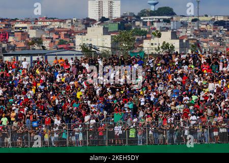 San Paolo, Brasile. 12th Nov 2022. Spettatori, F1 Gran Premio del Brasile all'Autodromo Jose Carlos Pace il 12 novembre 2022 a Sao Paulo, Brasile. (Foto da ALTO DUE) Credit: dpa/Alamy Live News Foto Stock