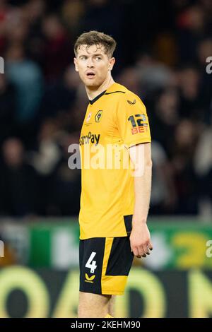 Molineux, Wolverhampton sabato 12th novembre 2022. Wolves's Nathan Collins durante la partita della Premier League tra Wolverhampton Wanderers e Arsenal a Molineux, Wolverhampton, sabato 12th novembre 2022. (Credit: Gustavo Pantano | MI News) Credit: MI News & Sport /Alamy Live News Foto Stock