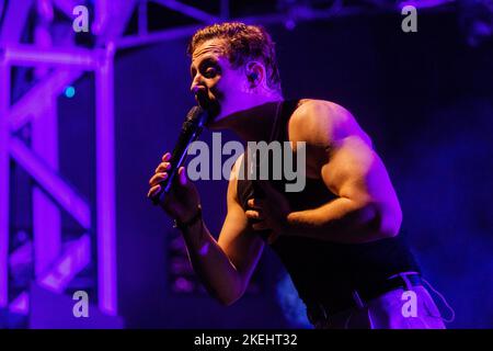 Italia. 12th Nov 2022. Moncrieff si esibisce dal vivo a Fabrique Opening per The script (Photo by Mairo Cinquetti/SOPA Images/Sipa USA) Credit: Sipa USA/Alamy Live News Foto Stock