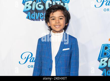 New York, Stati Uniti. 12th Nov 2022. Alesso Spinelli partecipa alla prima di Blue's Big City Adventure a Regal Union Square (Foto di Lev Radin/Pacific Press) Credit: Pacific Press Media Production Corp./Alamy Live News Foto Stock