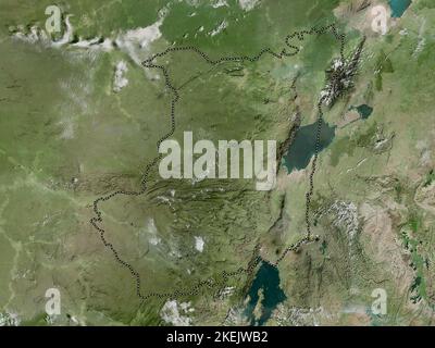 Nord-Kivu, provincia della Repubblica Democratica del Congo. Mappa satellitare ad alta risoluzione Foto Stock