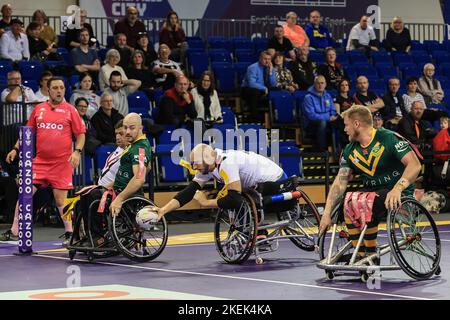 Sheffield, Regno Unito. 13th Nov 2022. Jeremy Bourson di Francia va in prova durante la Coppa del mondo di Rugby 2021 semi finale partita Francia vs Australia all'Istituto Inglese di Sport Sheffield, Sheffield, Regno Unito, 13th Novembre 2022 (Foto di Mark Cosgrove/News Images) Credit: News Images LTD/Alamy Live News Foto Stock