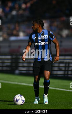 Bergamo, Italia. 13th Nov 2022. Ademola Lookman Atalanta BC durante la Serie Italiana Un incontro di tootball tra Atalanta BC e Inter FC Internazionale il 13 novembre 2022 allo stadio Gewiss di Bergamo. Credit: Tiziano Ballabio/Alamy Live News Credit: Tiziano Ballabio/Alamy Live News Foto Stock