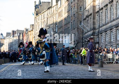 Edimburgo, Scozia, Regno Unito. 13th Nov 2022. Il primo ministro scozzese Nicola Sturgeon ha partecipato a un servizio di domenica di ricordo a Edinbugh Today Credit: David Coulson/Alamy Live News Foto Stock