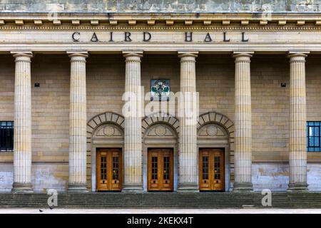 Ingresso al Caird Hall, City Square, Dundee, Scozia, Regno Unito Foto Stock