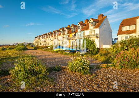 Wavercrest; una parata sulla spiaggia di Whitstable, Kent Foto Stock