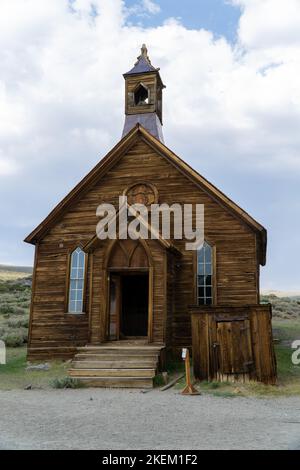 La vecchia chiesa nel Bodie state Historic Park - Mono County, California Foto Stock