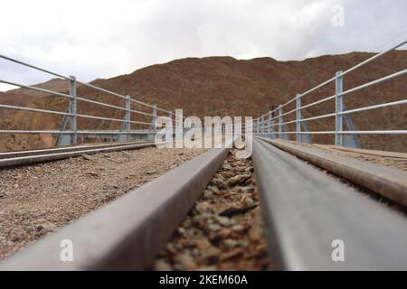 TREN a las Nubes. Foto Stock