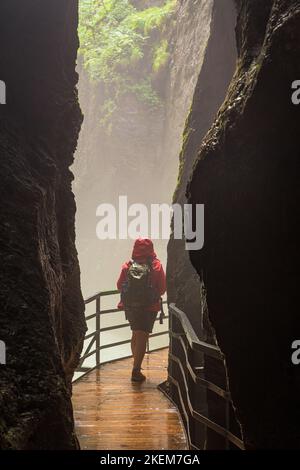 La gola dell'Aare sulle montagne svizzere. Foto Stock