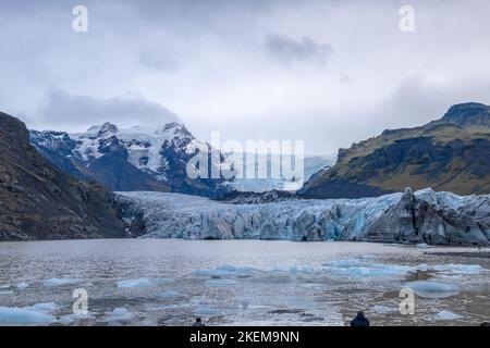 Ghiacciaio Sólheimajökull, Islanda Foto Stock