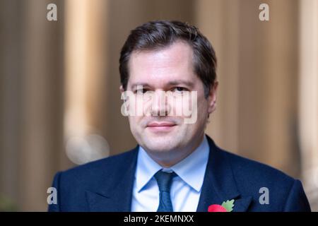 Londra, Regno Unito. 08th Nov 2022. Robert Jenrick, Ministro dell'immigrazione, arriva per una riunione del Gabinetto. (Foto di Ian Davidson/SOPA Images/Sipa USA) Credit: Sipa USA/Alamy Live News Foto Stock