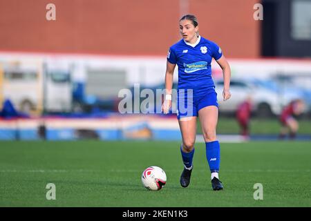 Hannah Power of Cardiff City Women's - Mandatory by-line: Ashley Crowden - 13/11/2022 - FOOTBALL - Cardiff International Sports Stadium - Cardiff, Wales - Cardiff City Women FC vs Cardiff Met WFC - Generale Adran Premier Phase 1 22/23 Foto Stock