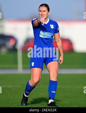 Hannah Power of Cardiff City Women's - Mandatory by-line: Ashley Crowden - 13/11/2022 - FOOTBALL - Cardiff International Sports Stadium - Cardiff, Wales - Cardiff City Women FC vs Cardiff Met WFC - Generale Adran Premier Phase 1 22/23 Foto Stock