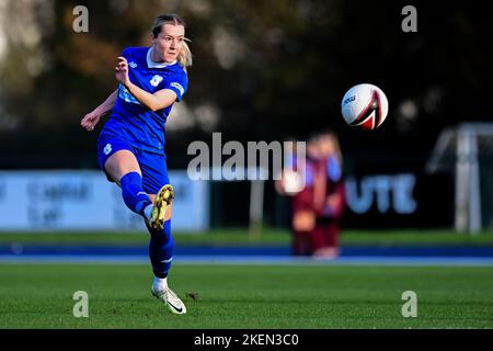 Cardiff, Regno Unito. 13th Nov 2022. Danielle Green di Cardiff City Women's - Mandatory by-line Credit: Ashley Crowden/Alamy Live News Foto Stock