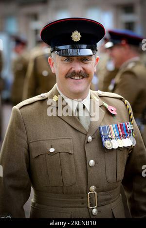 Memoria Domenica 2022 il Cenotaph, Hamilton Square, Birkenhead Domenica 13th Novembre 2022 Pic di Chris Stading Foto Stock