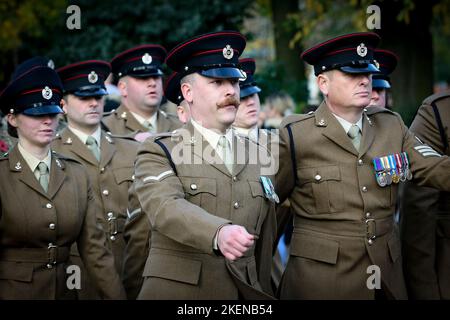 Memoria Domenica 2022 il Cenotaph, Hamilton Square, Birkenhead Domenica 13th Novembre 2022 Pic di Chris Stading Foto Stock