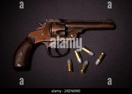 Smith & Wesson 32 Doppia azione quarto modello Revolver Foto Stock